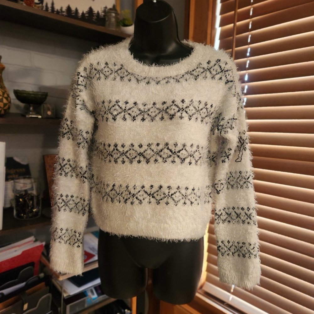 .Cropped Shag Sweater from Lucky Brand